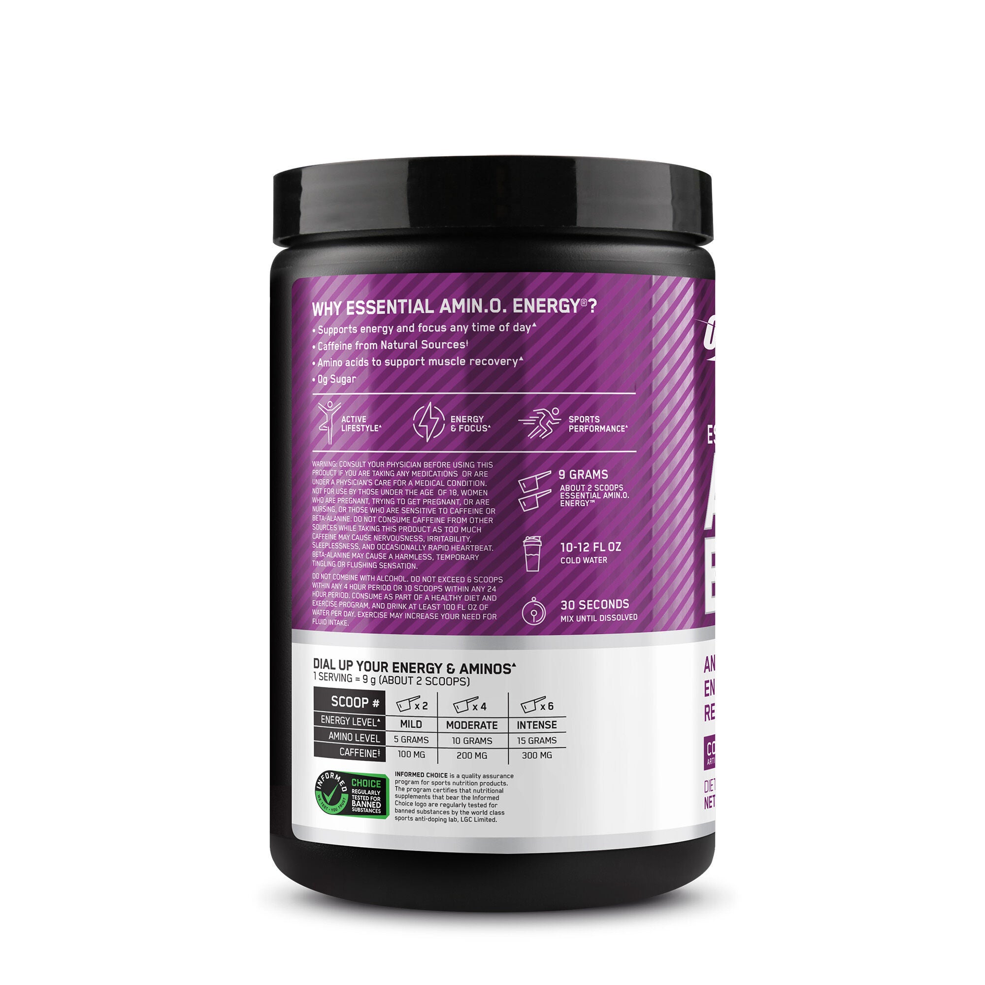 Optimum Nutrition Essential AMIN.O. Energy - Concord Grape | GNC